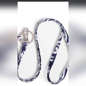 Vera Bradley Steel Blue Medallion Cotton Lanyard NWT